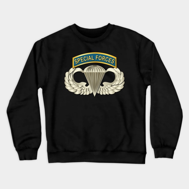 Airborne Badge - SF Tab Crewneck Sweatshirt by twix123844